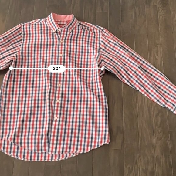 Red, Blue & White Check Large Izod Shirt - Picture 4 of 11